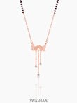 Shreya Rosegold Plated Mangalsutra Rosegold