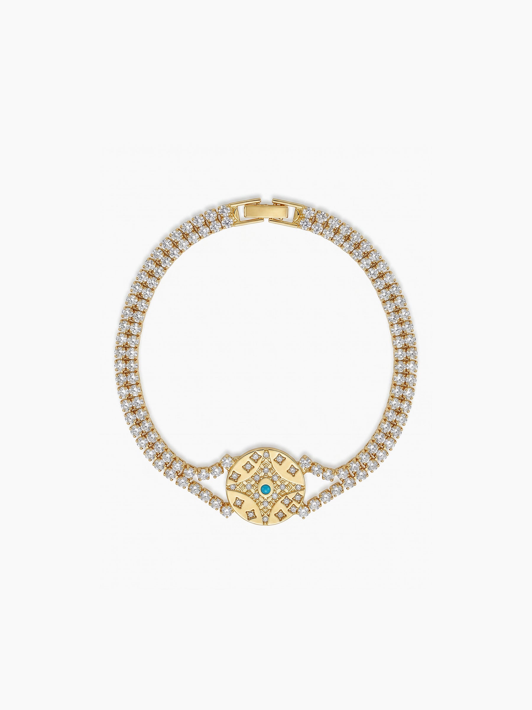 Shubh Diamond 18K Gold Plated Rakhi Gold