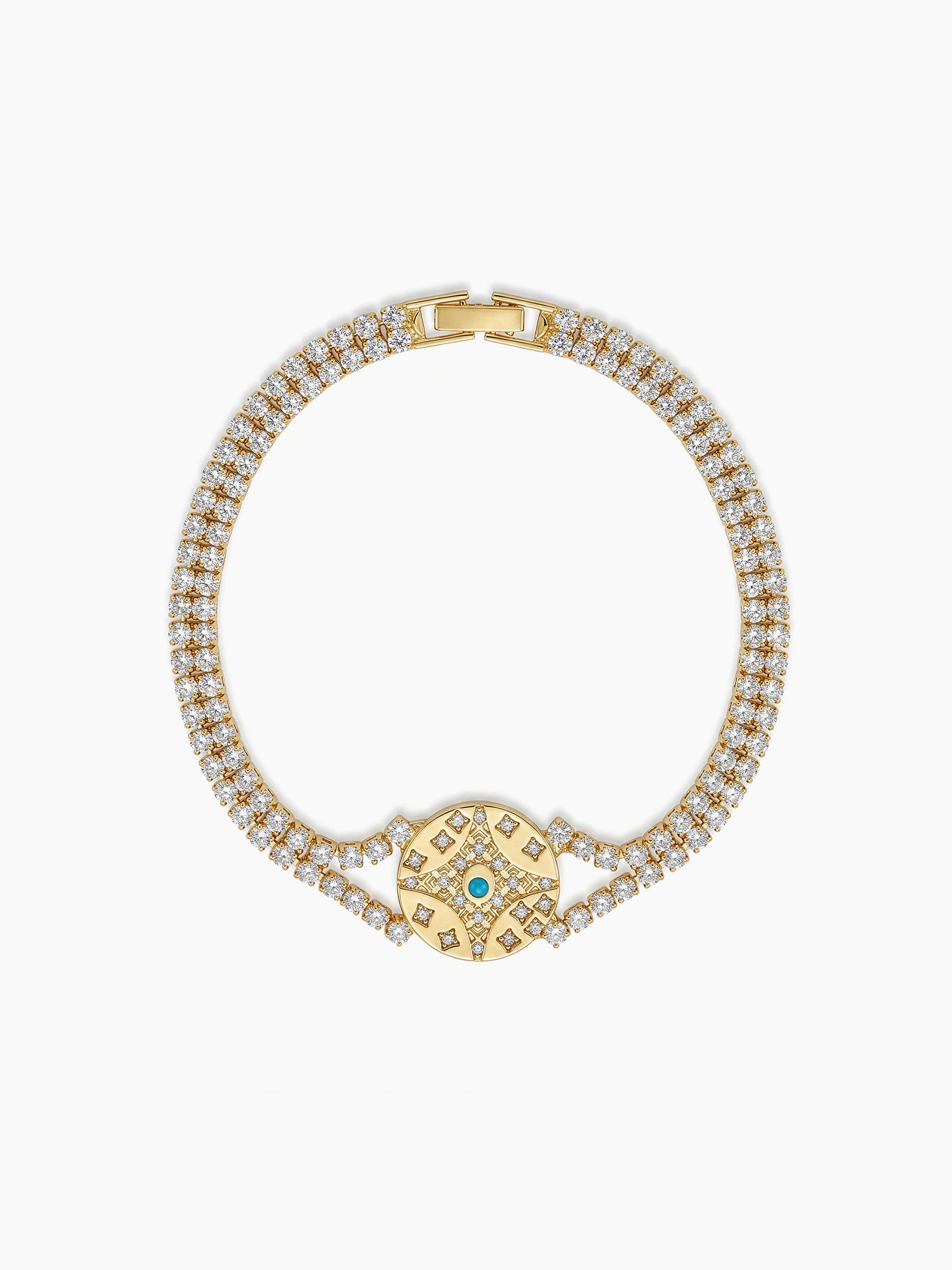 Shubh Diamond 18K Gold Plated Rakhi Gold