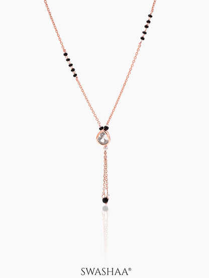 Shyla Rosegold Plated Mangalsutra Rosegold