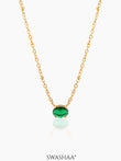 Sierra Solitaire 18K Gold Plated Necklace Gold