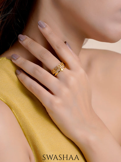 Silas 18K Gold Plated Ring