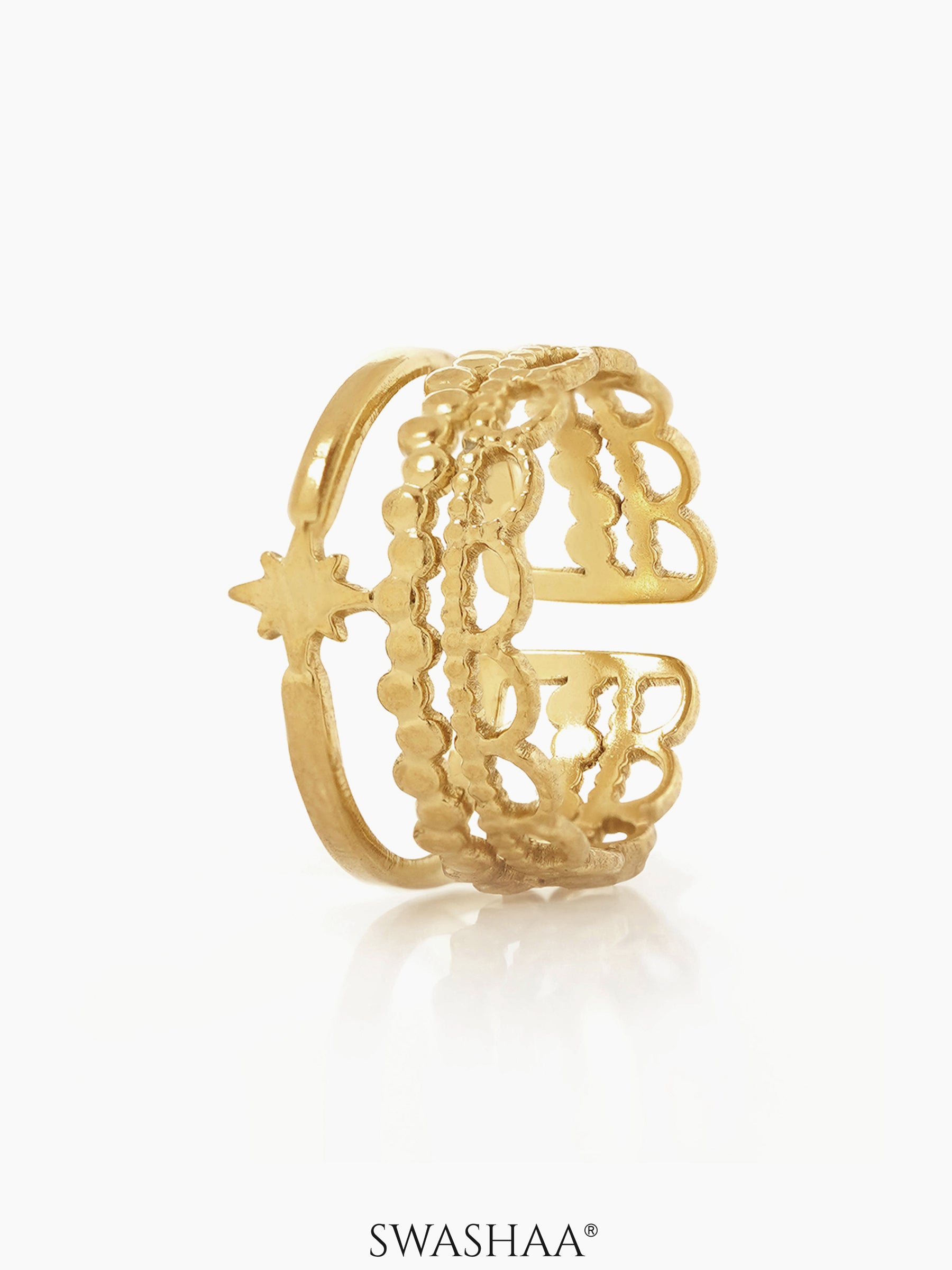 Silas 18K Gold Plated Ring