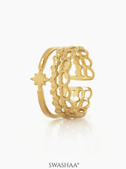 Silas 18K Gold Plated Ring