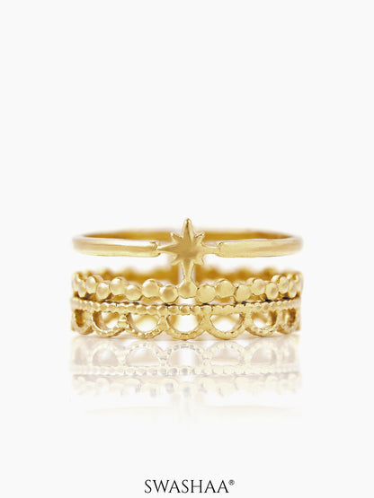 Silas 18K Gold Plated Ring Gold