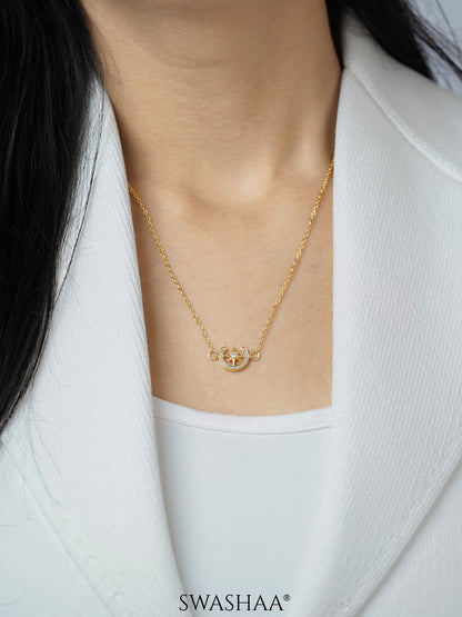 Simini Delicate Celestial 18K Gold Plated Necklace