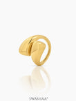 Siona Curve Ring 18K Gold Plated