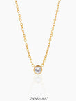 Sitara Solitaire 18K Gold Plated Necklace Gold