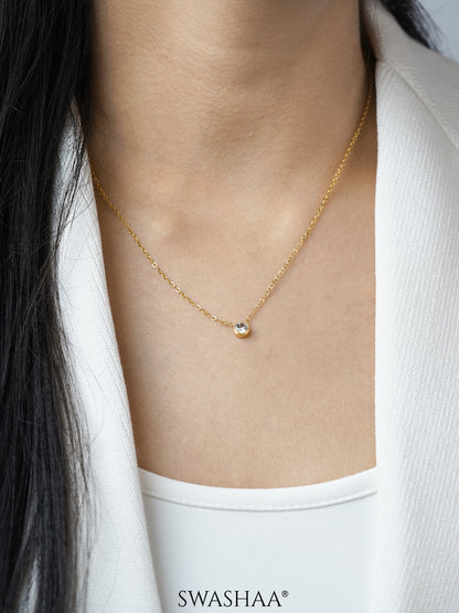 Sitara Solitaire 18K Gold Plated Necklace