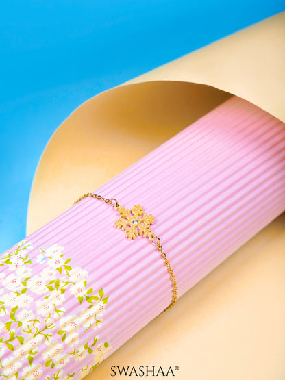 Snowflake 18K Gold Plated Kid's Bracelet