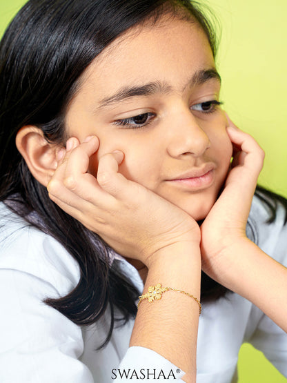 Snowflake 18K Gold Plated Kid's Bracelet