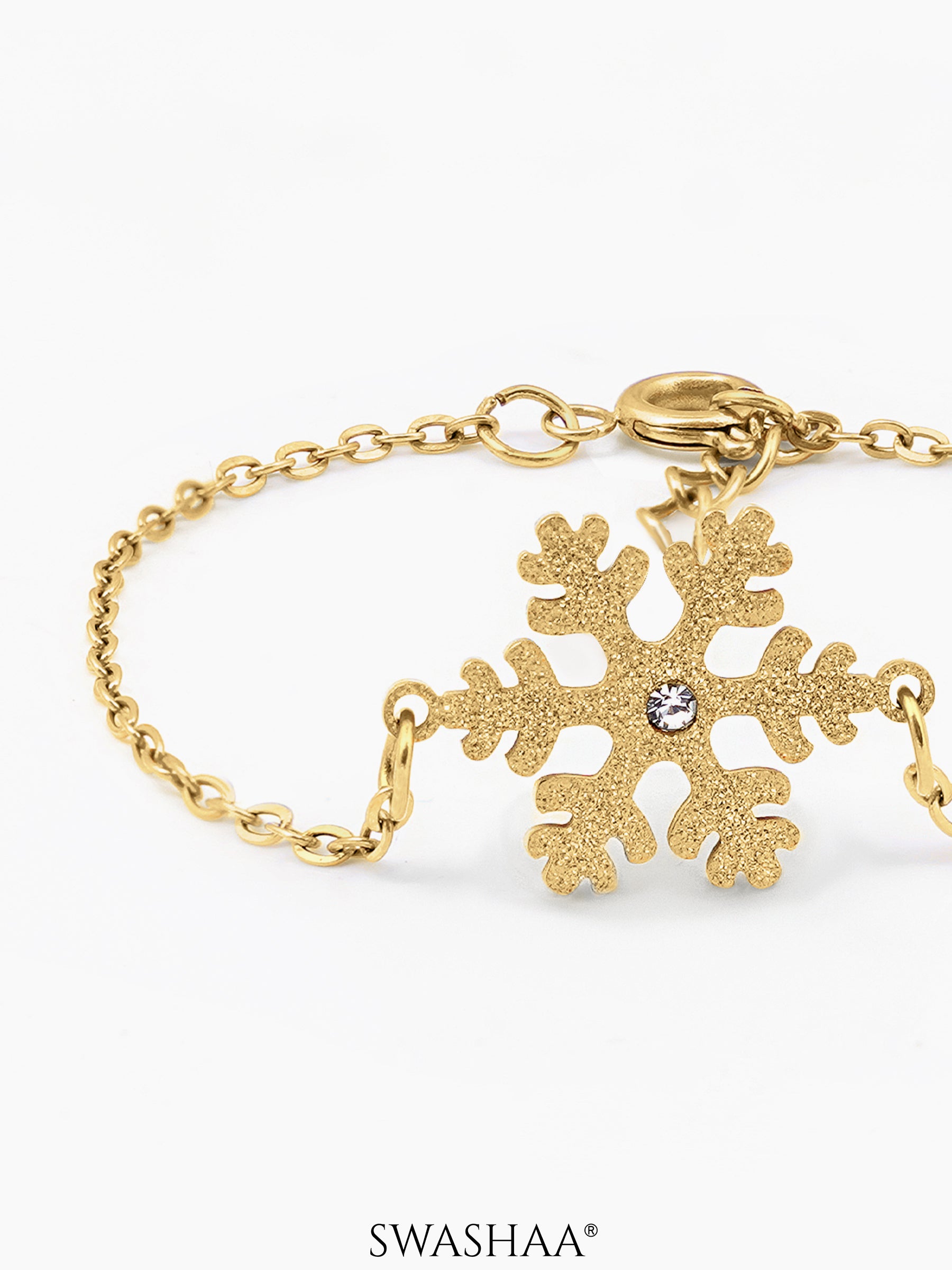Snowflake 18K Gold Plated Kid's Bracelet