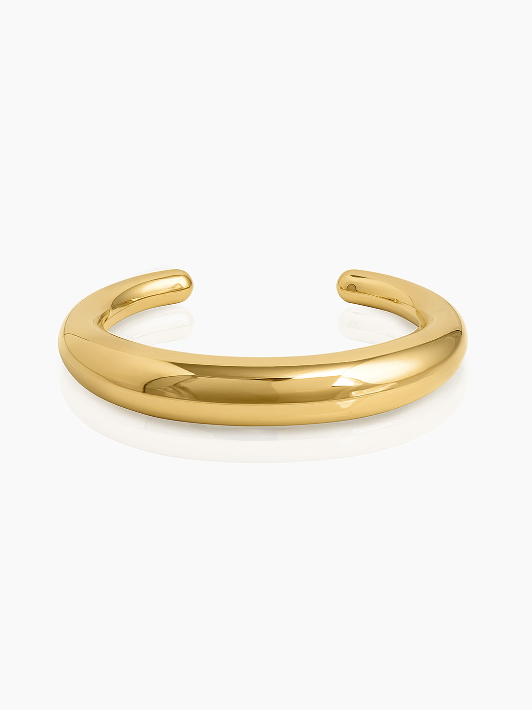 Solana Curve 18K Gold Plated Cuff Bracelet Gold