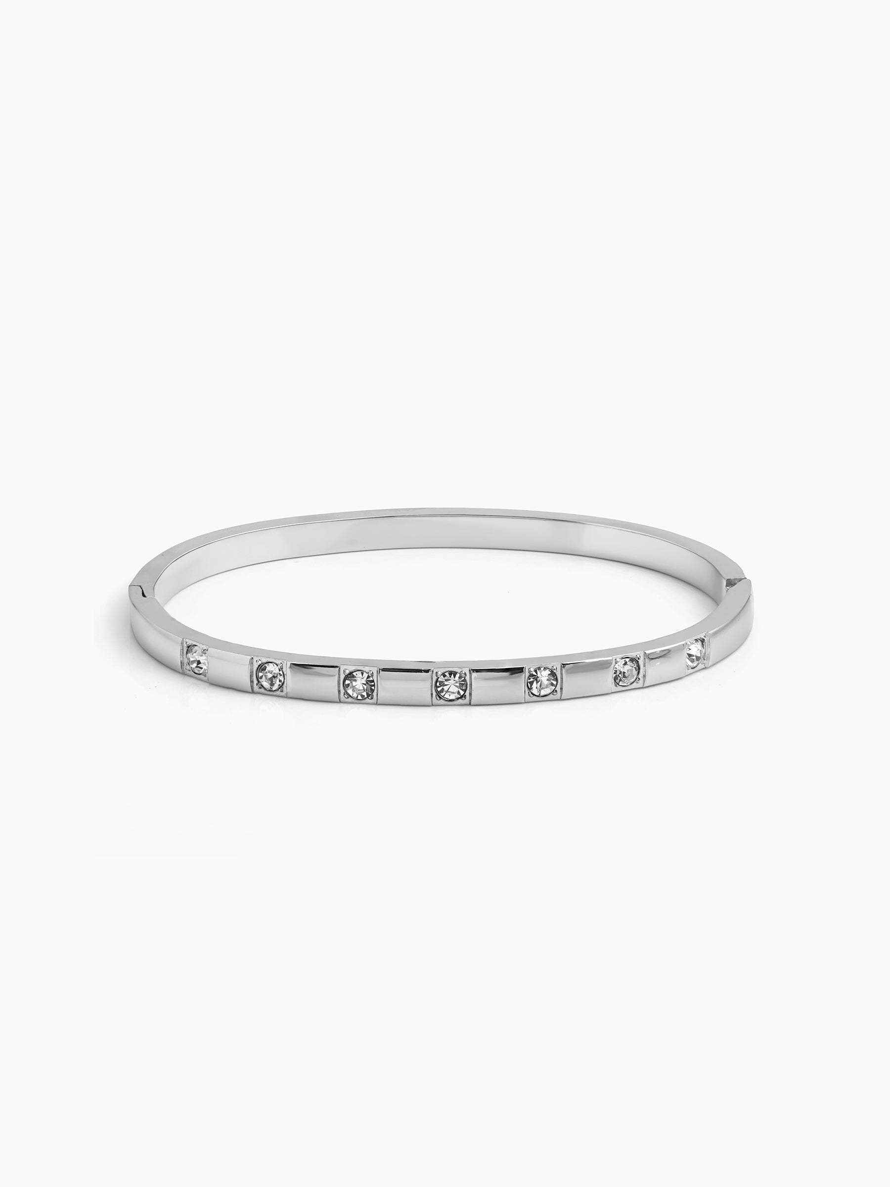 Solmira Silver Diamond Band Bracelet