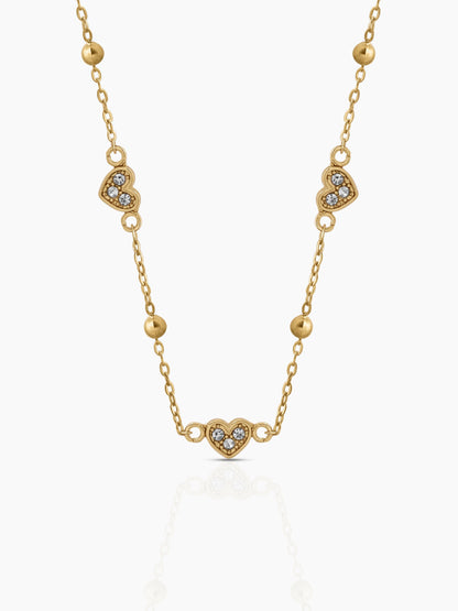 Sorina Heart Necklace 18K Gold Plated