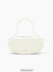 Stella Leather Shoulder Bag White