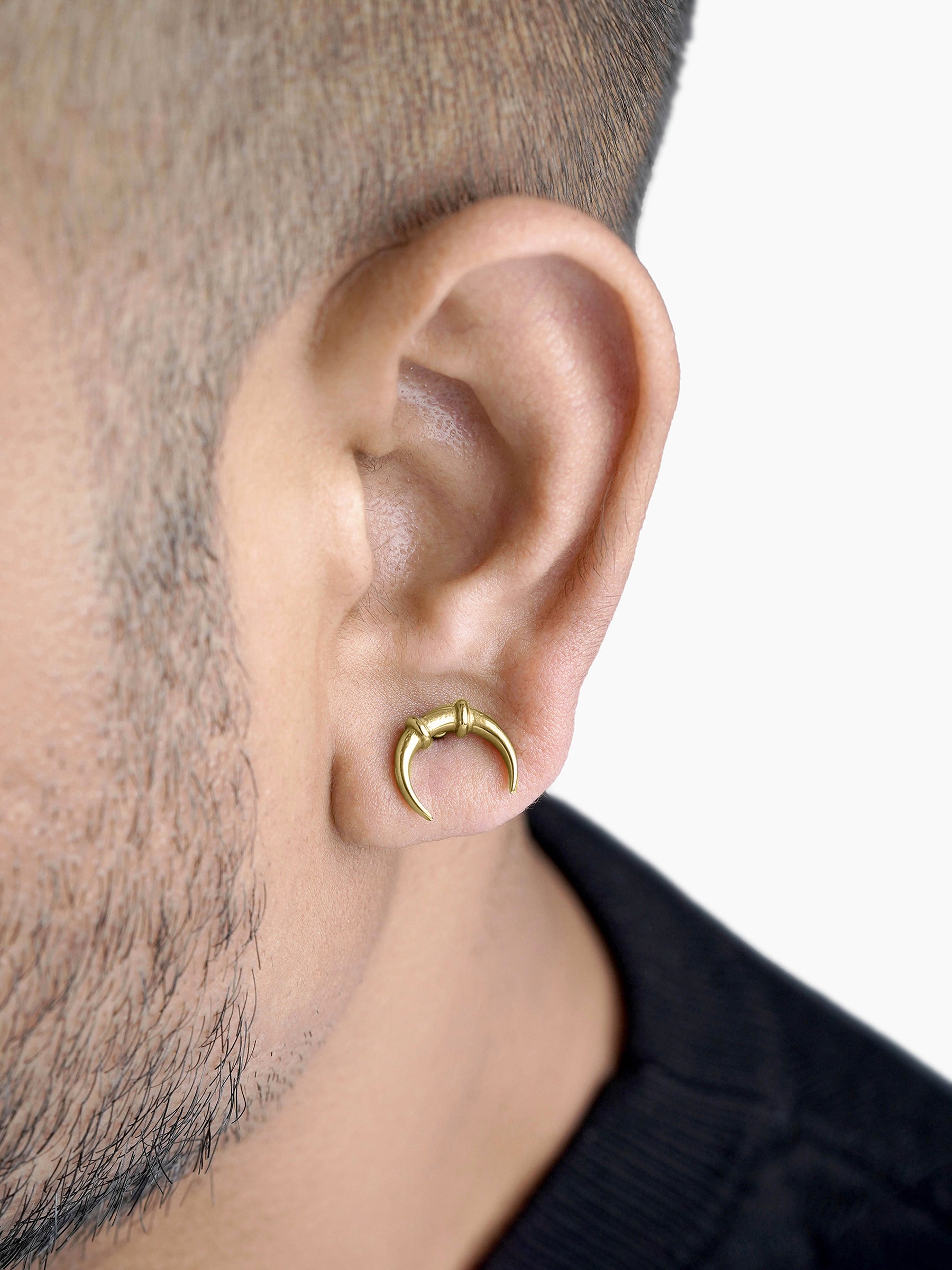 Steven 18K Gold Plated Men's Earrings