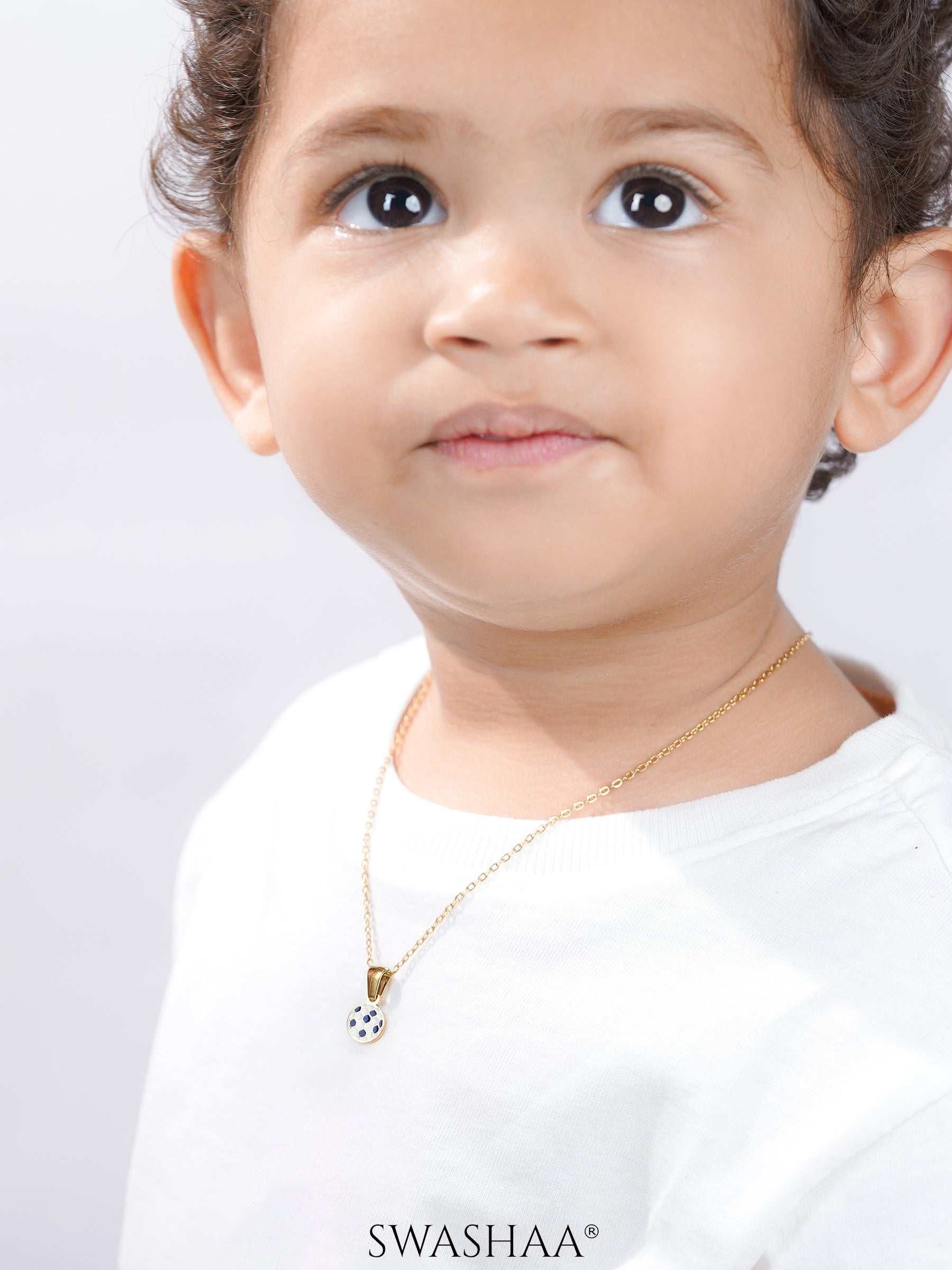 Striker Football 18K Gold Plated Kid's Chain Pendant