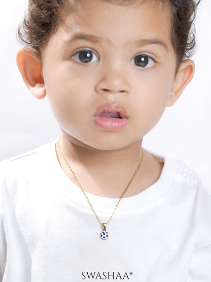 Striker Football 18K Gold Plated Kid's Chain Pendant