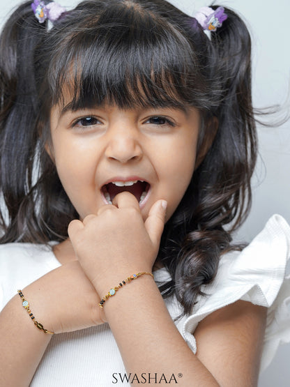 Sugar Bliss 18K Gold Plated Kid's Nazariya Bracelet