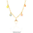 Sunday Charms 18K Gold Plated Kid's Necklace Gold