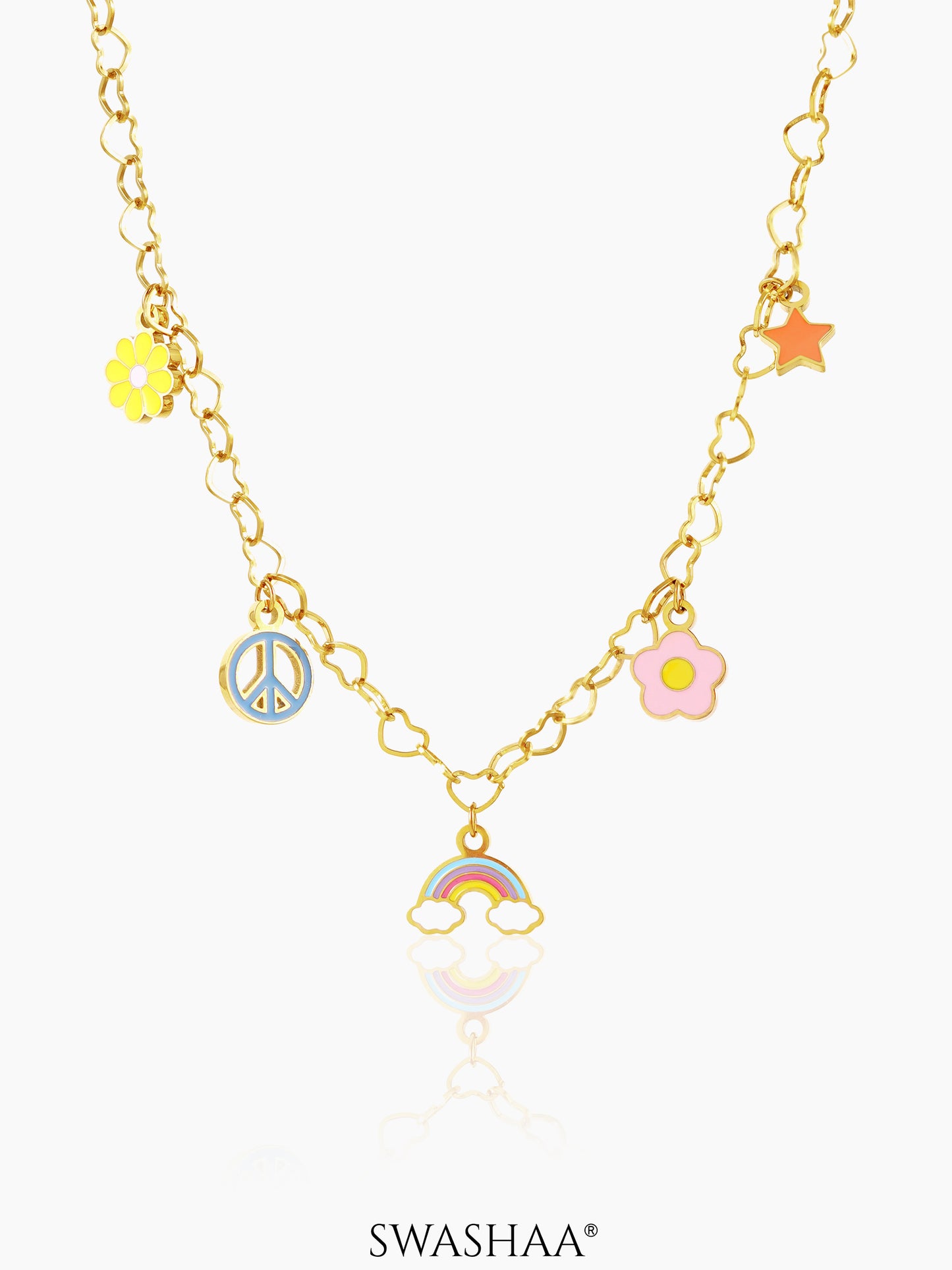 Sunday Charms 18K Gold Plated Kid's Necklace