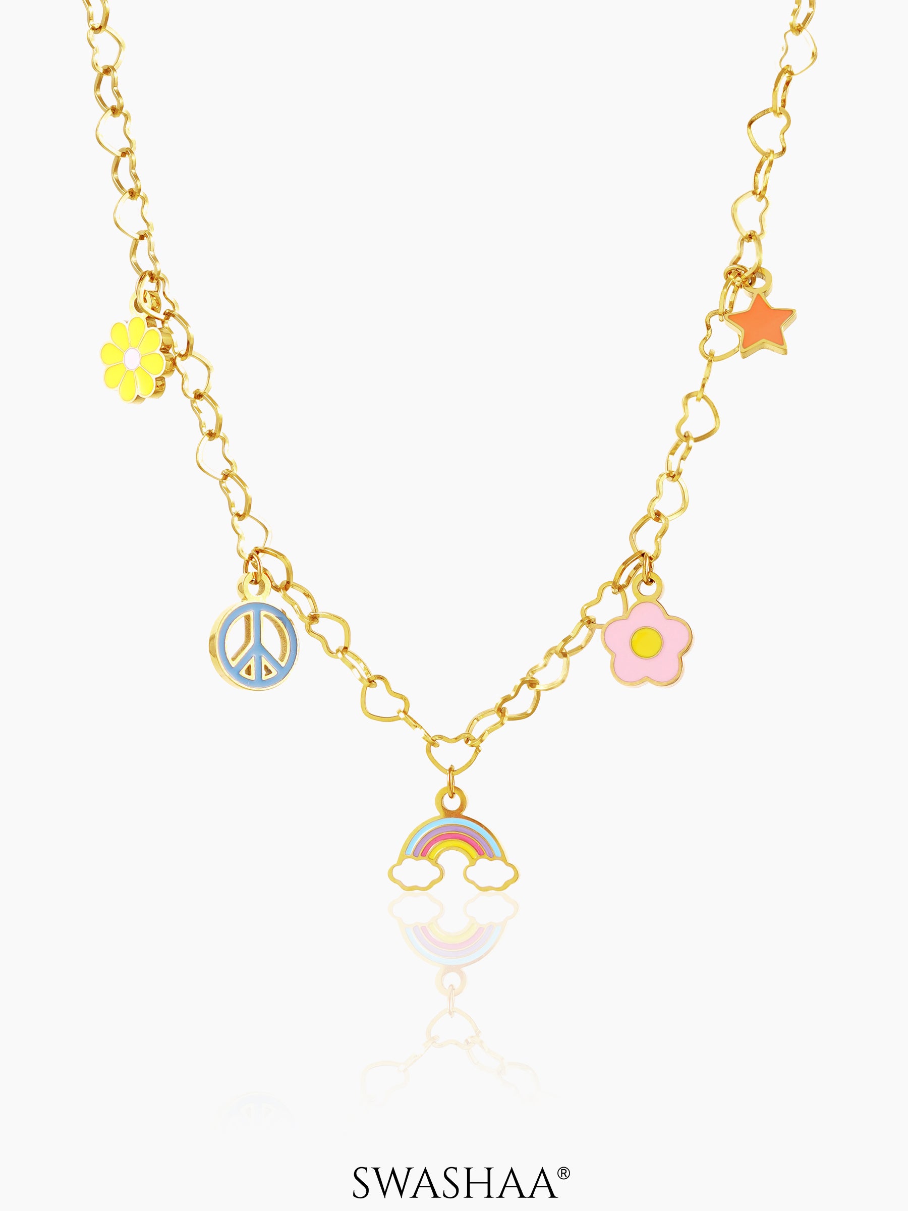 Sunday Charms 18K Gold Plated Kid's Necklace