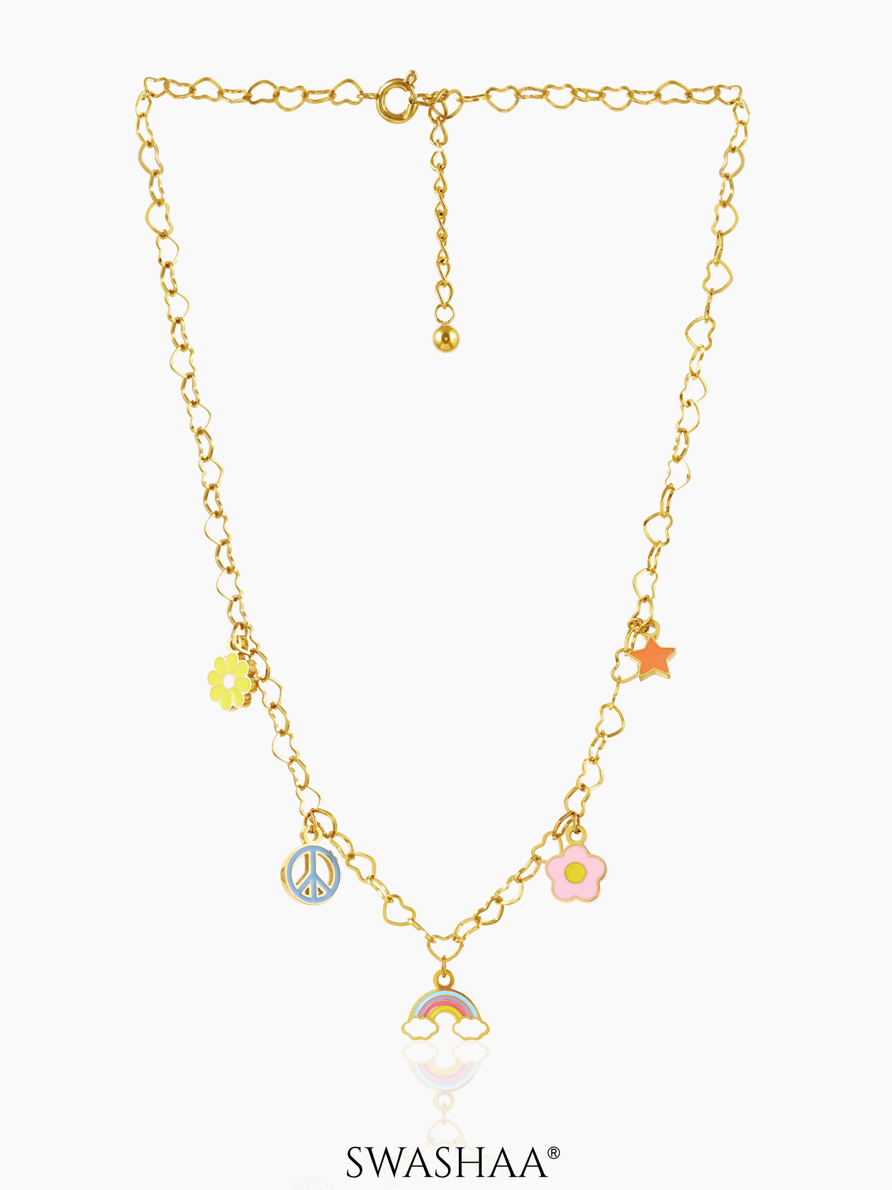 Sunday Charms 18K Gold Plated Kid's Necklace