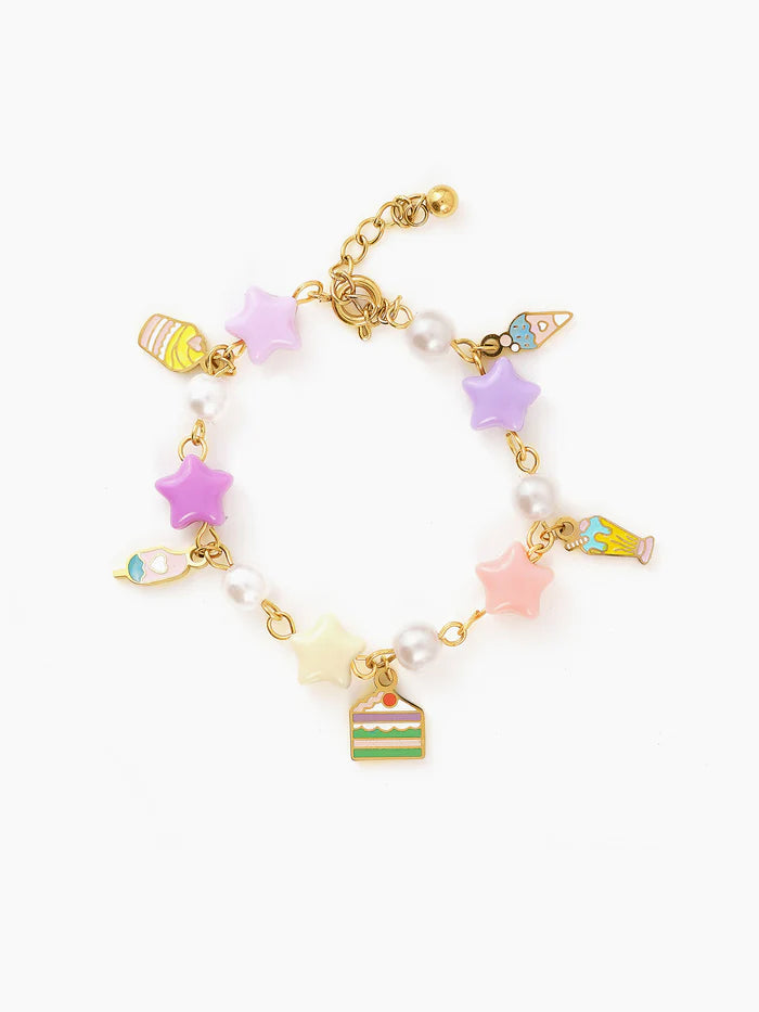 Super Stars Charms 18K Gold Plated Kid's Bracelet Gold