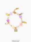 Super Stars Charms 18K Gold Plated Kid's Bracelet