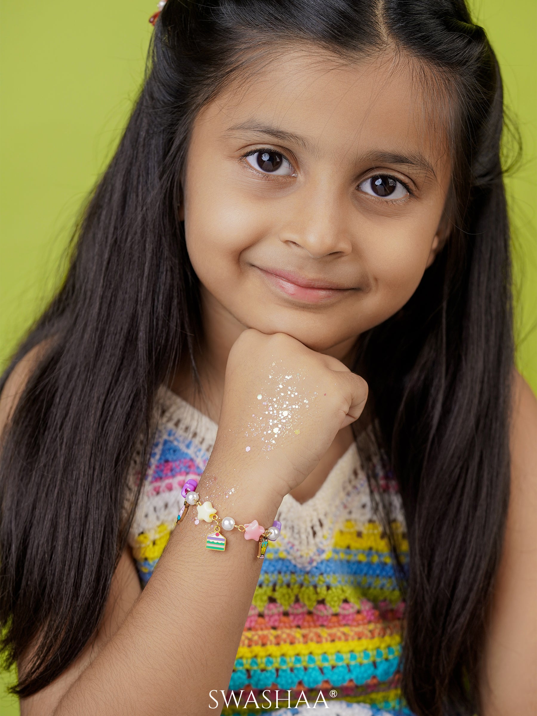 Super Stars Charms 18K Gold Plated Kid's Bracelet