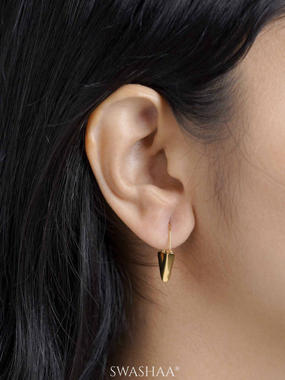 Svara V-Drop Women's Hoop Earrings