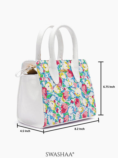 Sweet Scent Blue Leather Sling Bag