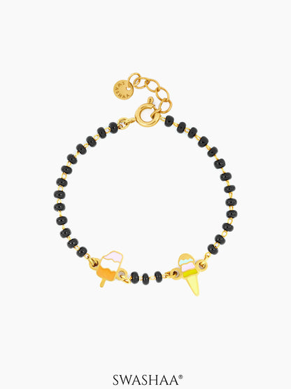 Sweet Treat Ice Cream 18K Gold Plated Kid's Nazariya Bracelet Gold