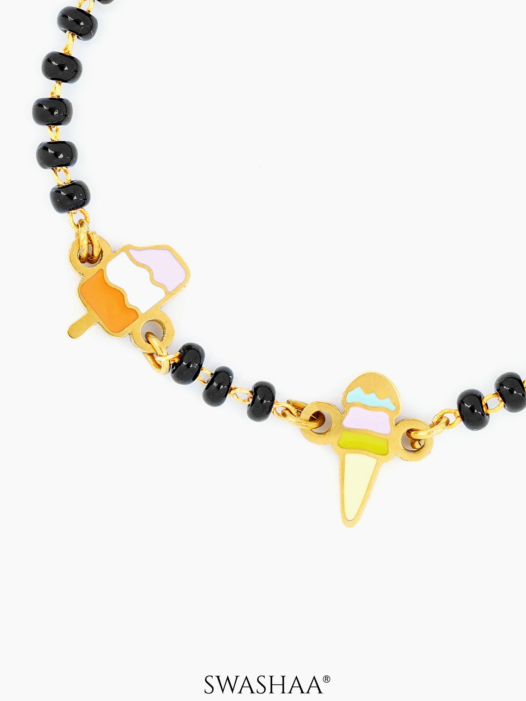Sweet Treat Ice Cream 18K Gold Plated Kid's Nazariya Bracelet