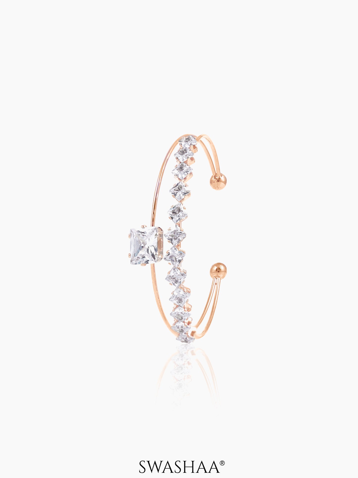Tabitha Cuff Bracelet Rosegold Plated
