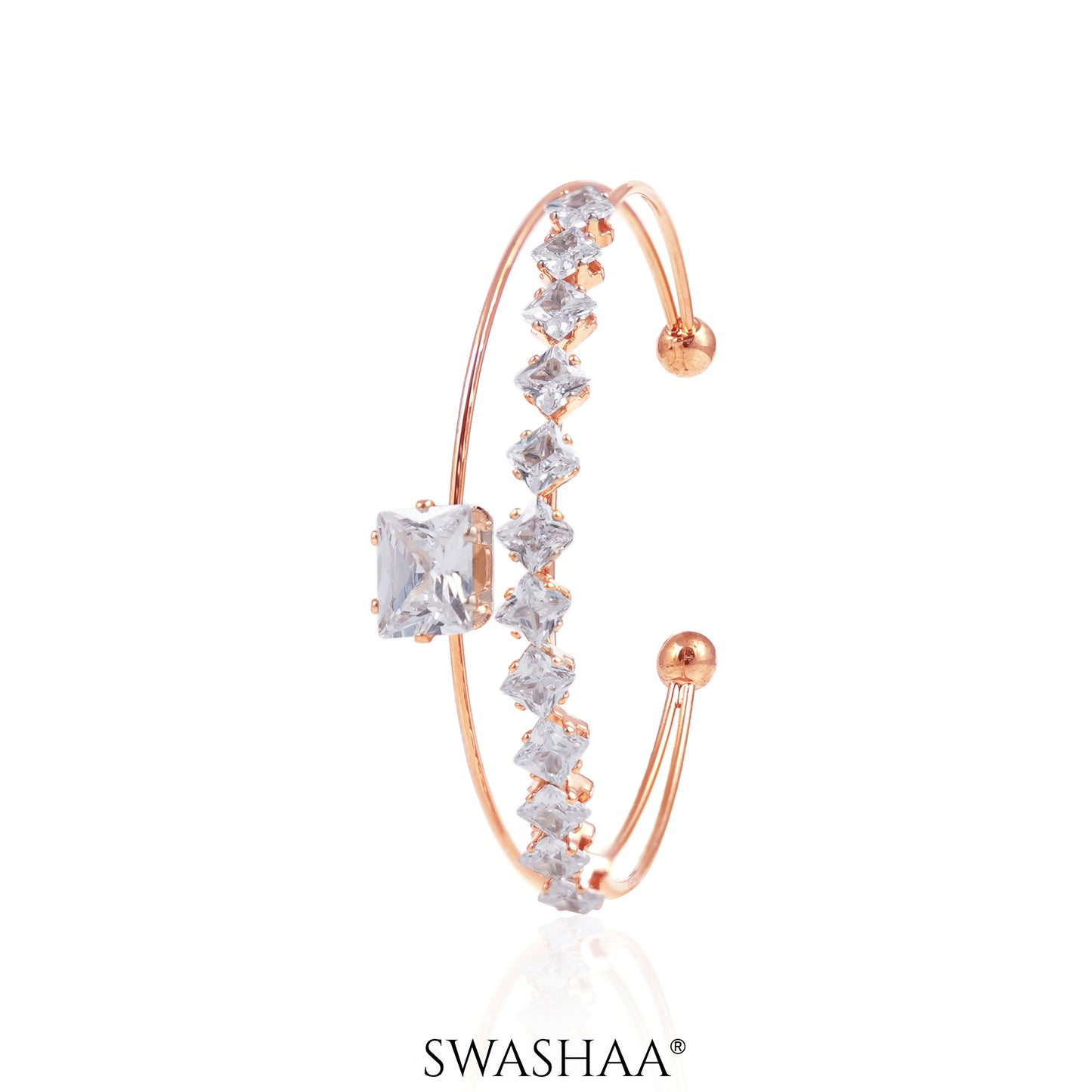 Tabitha Cuff Bracelet Rosegold Plated