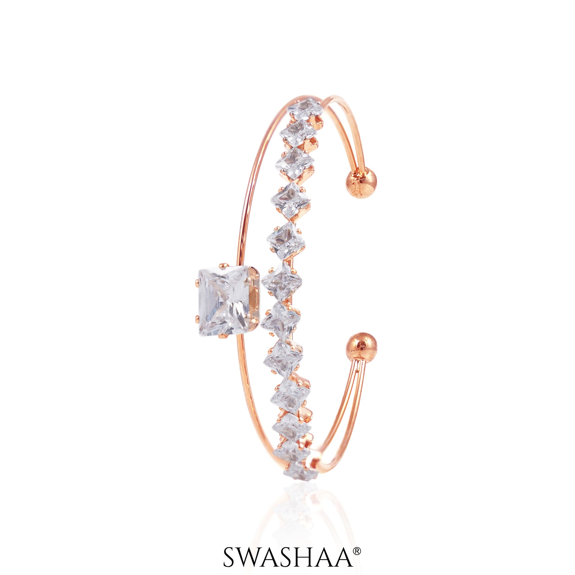 Tabitha Cuff Bracelet Rosegold Plated
