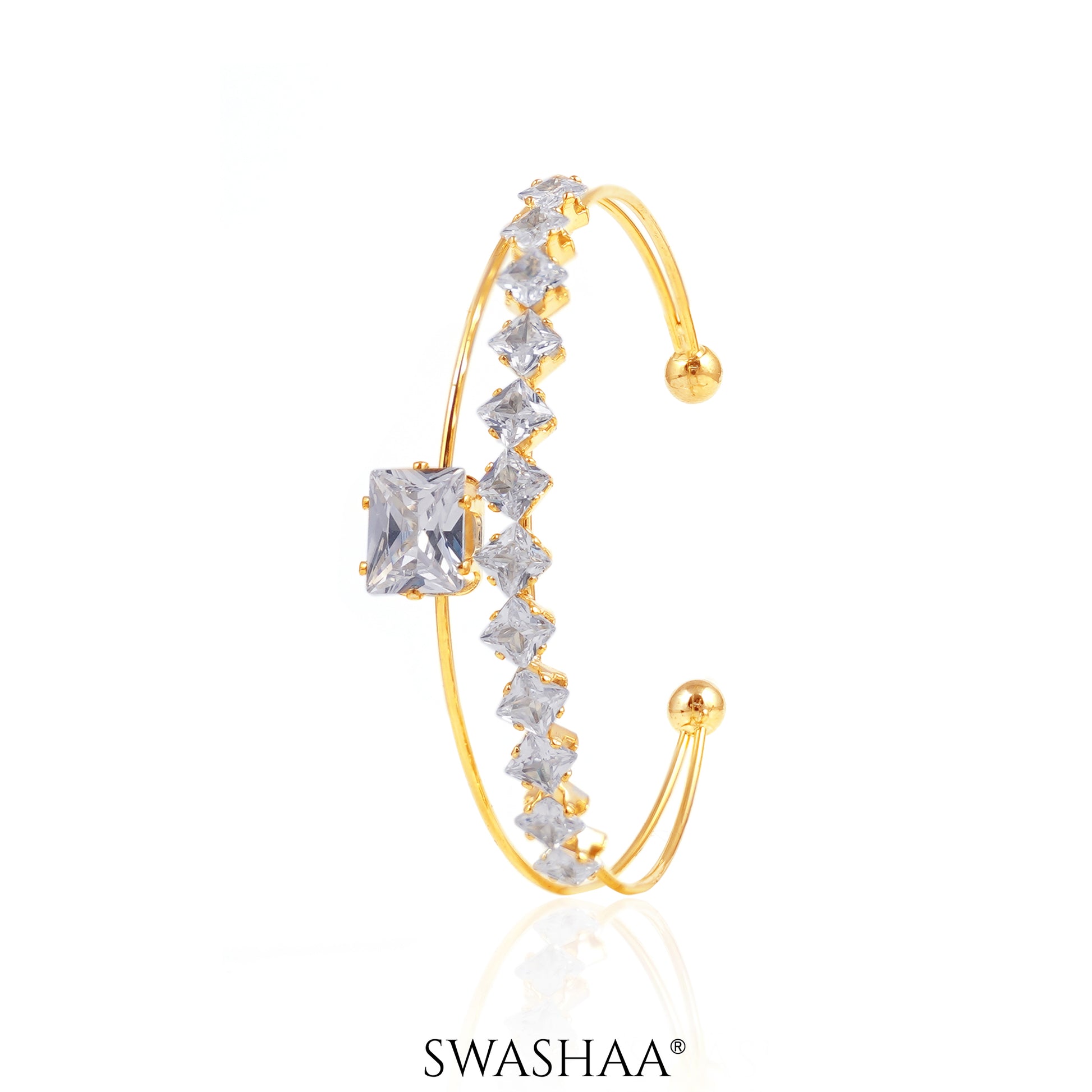 Tabitha Cuff Bracelet 18K Gold Plated