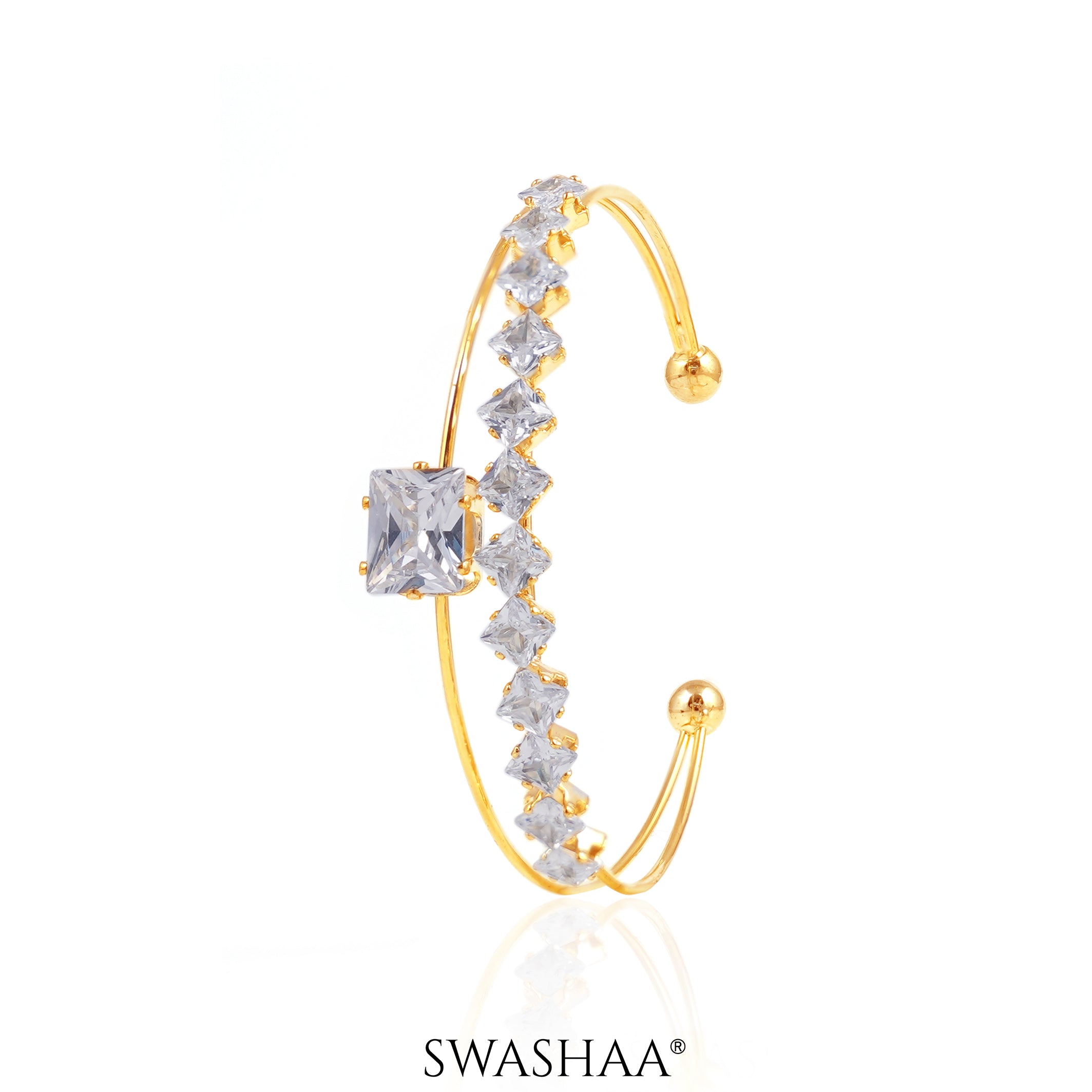 Tabitha Cuff Bracelet 18K Gold Plated