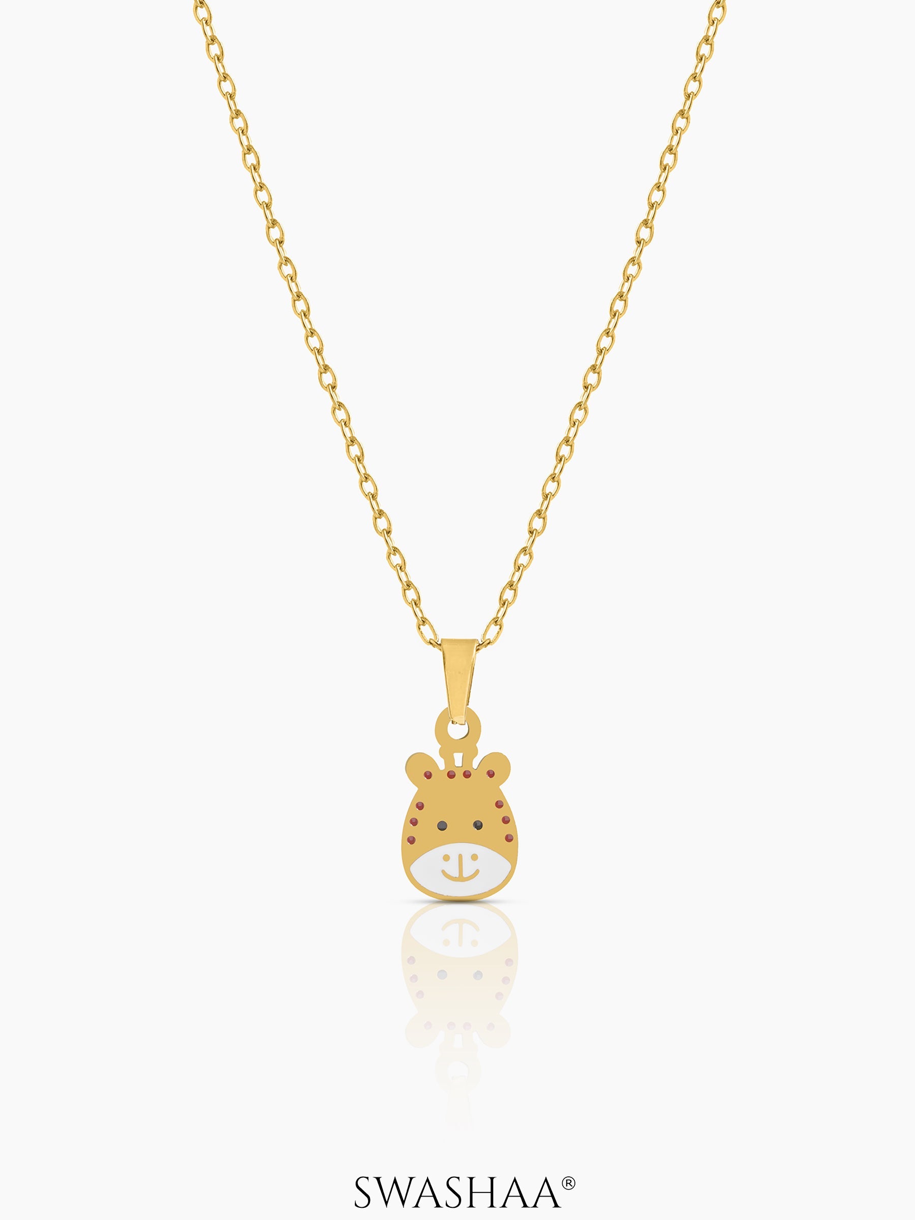 Tall Tots Giraffe 18K Gold Plated Kid's Pendant Necklace Gold