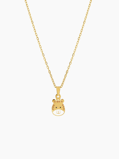Tall Tots Giraffe 18K Gold Plated Kid's Pendant Necklace Gold