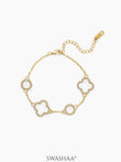 Tanira Holo Clover Bracelet 18K Gold Plated