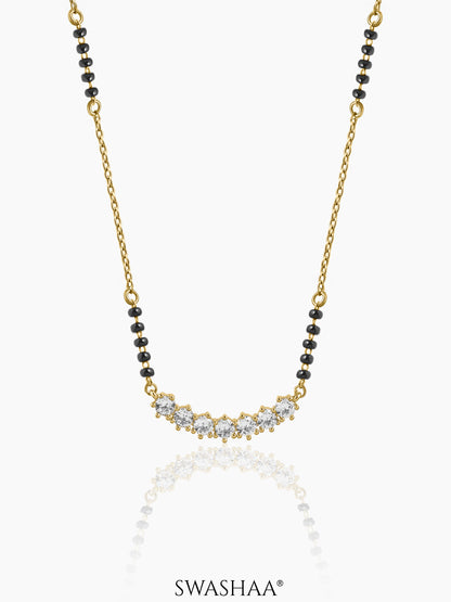 Tanisi Diamond Bar Mangalsutra 14K Gold Plated