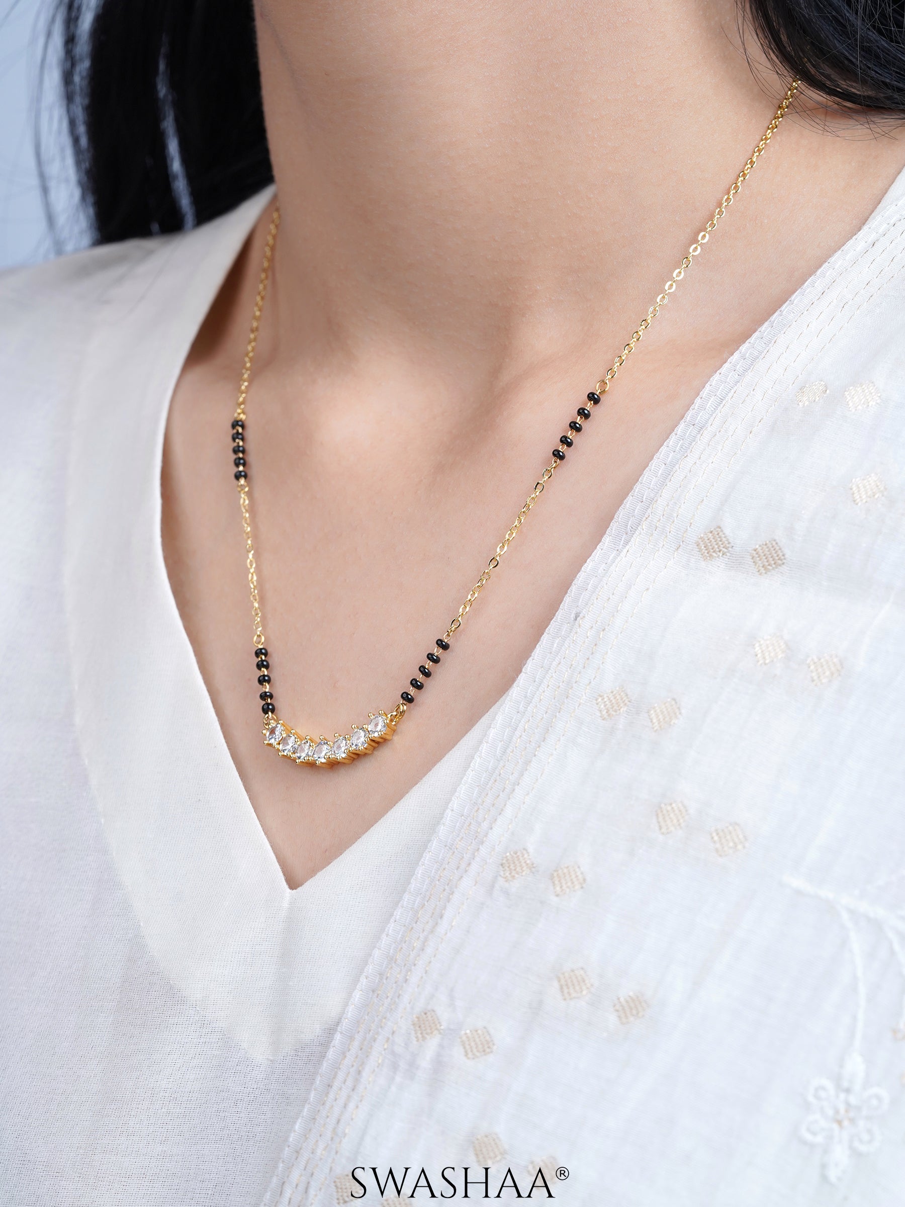 Tanisi Diamond Bar Mangalsutra