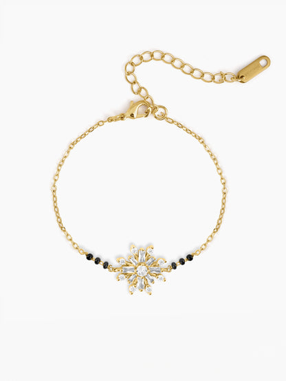 Tara 14K Gold Plated Mangalsutra Bracelet Gold