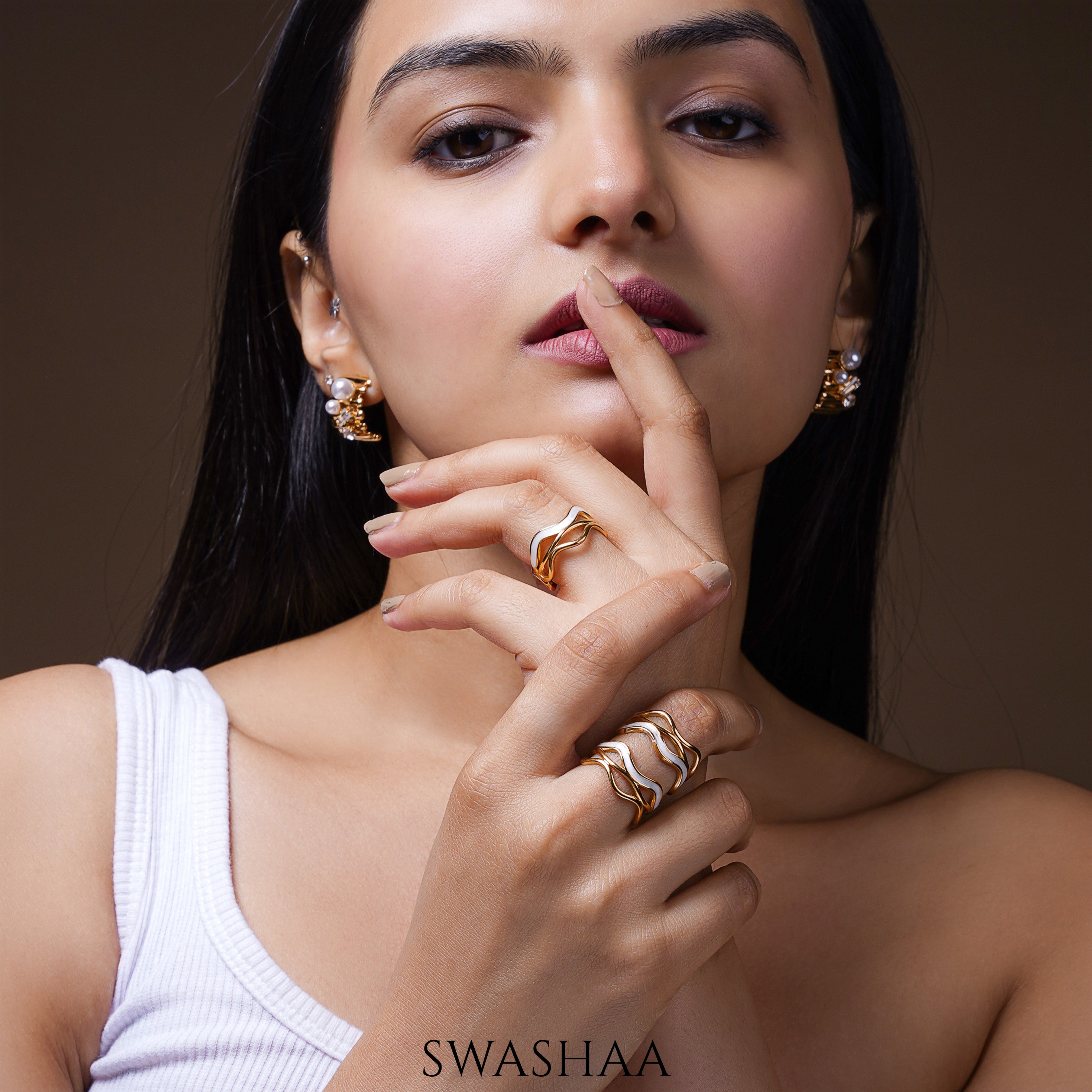 Tariya 18K Gold Plated Ring