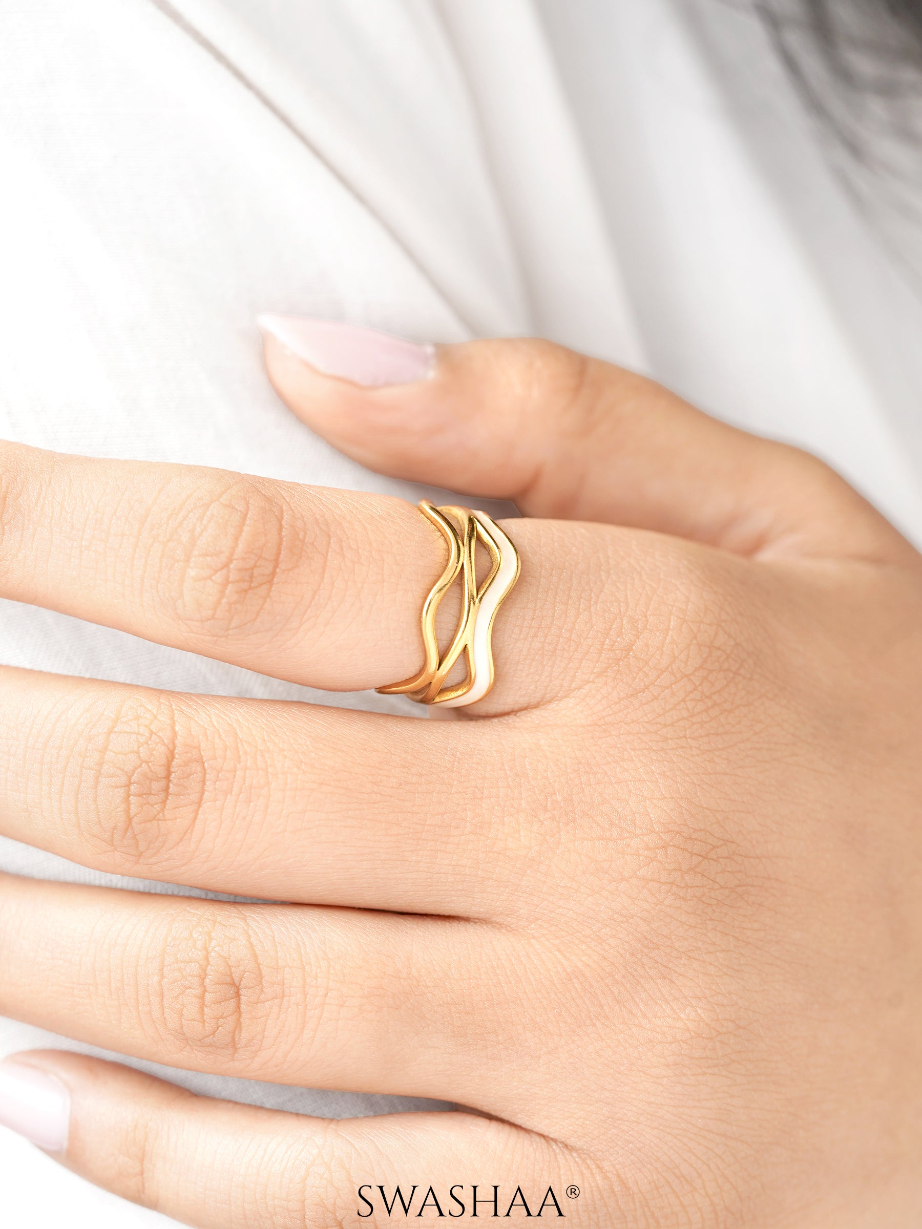 Tariya 18K Gold Plated Ring