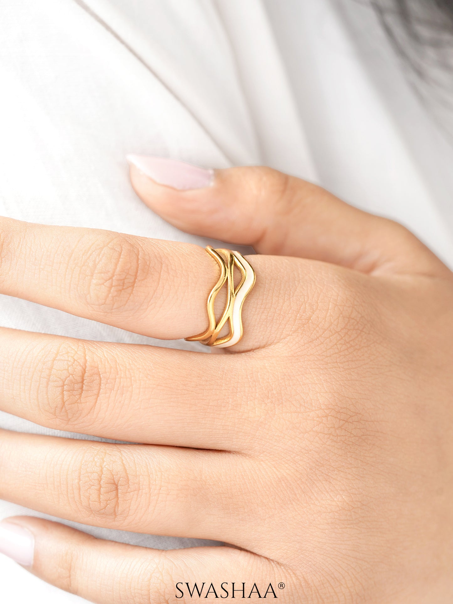 Tariya 18K Gold Plated Ring