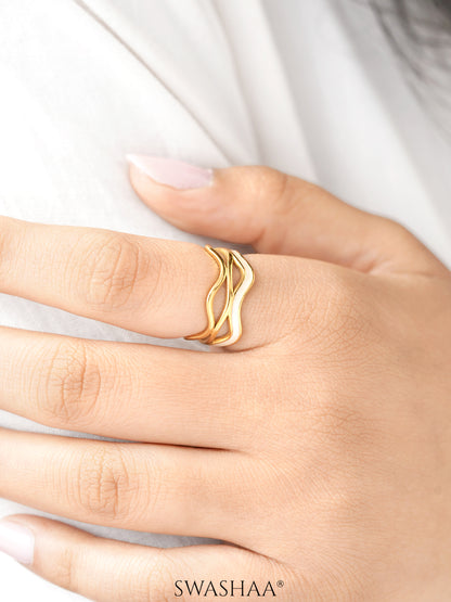 Tariya 18K Gold Plated Ring